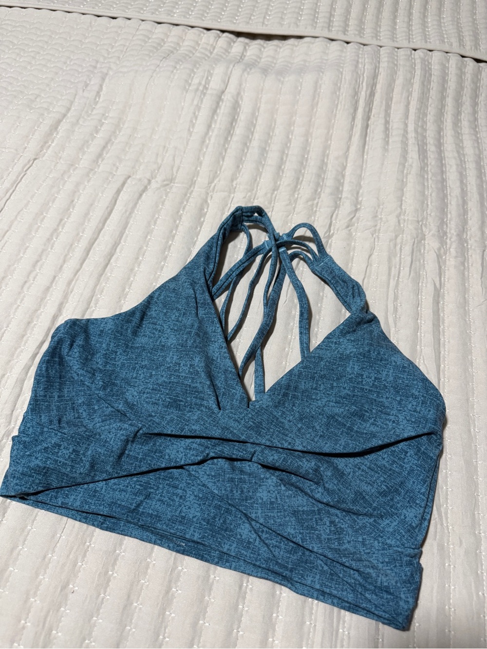 BuffBunny Blue Strappy Sports Bra